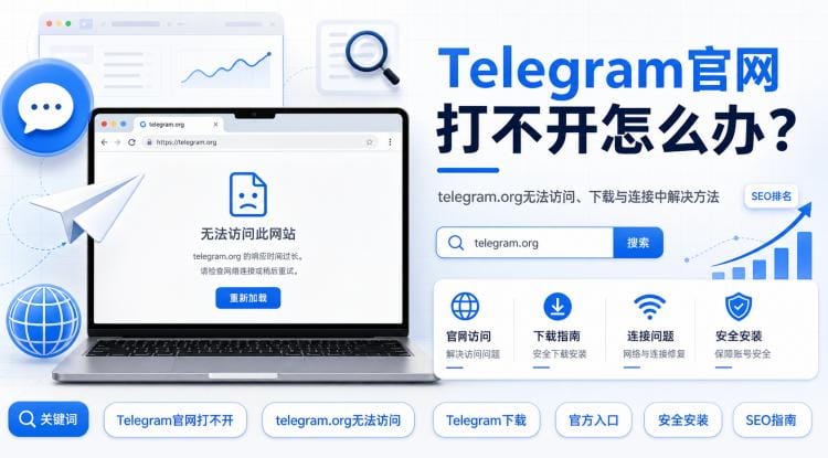 Telegram官网打不开怎么办？telegram.org无法访问、下载与连接中解决方法