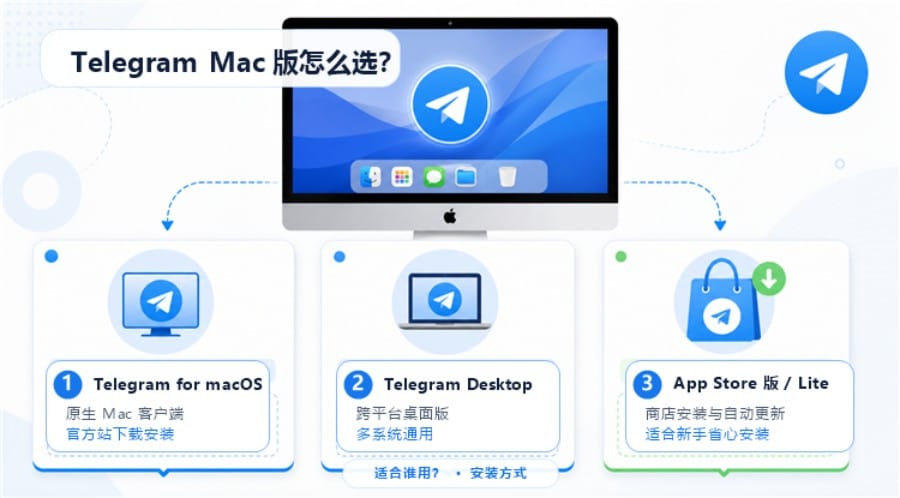 Telegram Mac 版怎么从官网下载？官方入口与安装步骤说明 配图 1