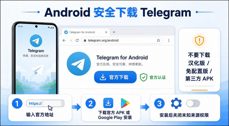 Telegram 官网怎么下载更安全？手机、电脑和网页版选择指南 image 3