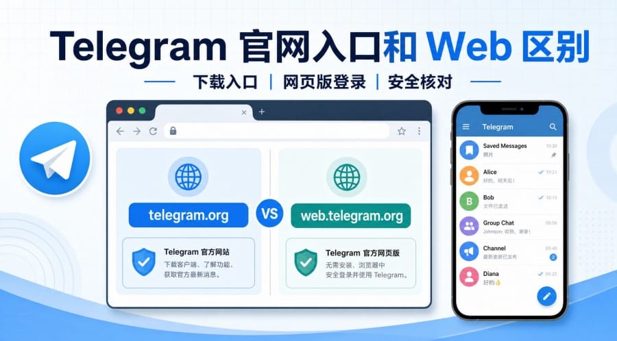 Telegram 官网入口和 Telegram Web 区别