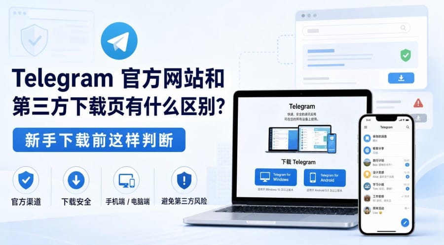 Telegram 官方网站和第三方下载页有什么区别？
