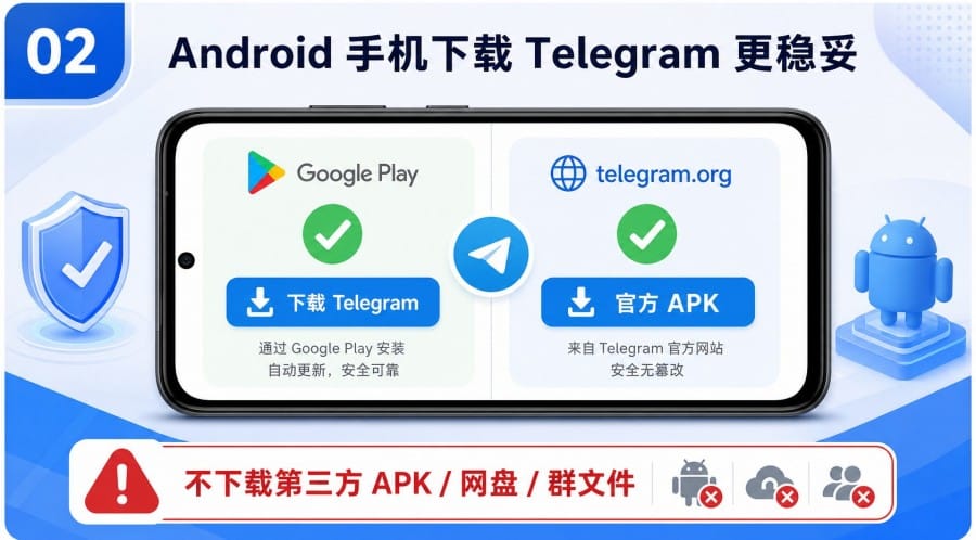Telegram 官网下载慢怎么办？应用商店替代渠道与安全下载建议 - 配图 1