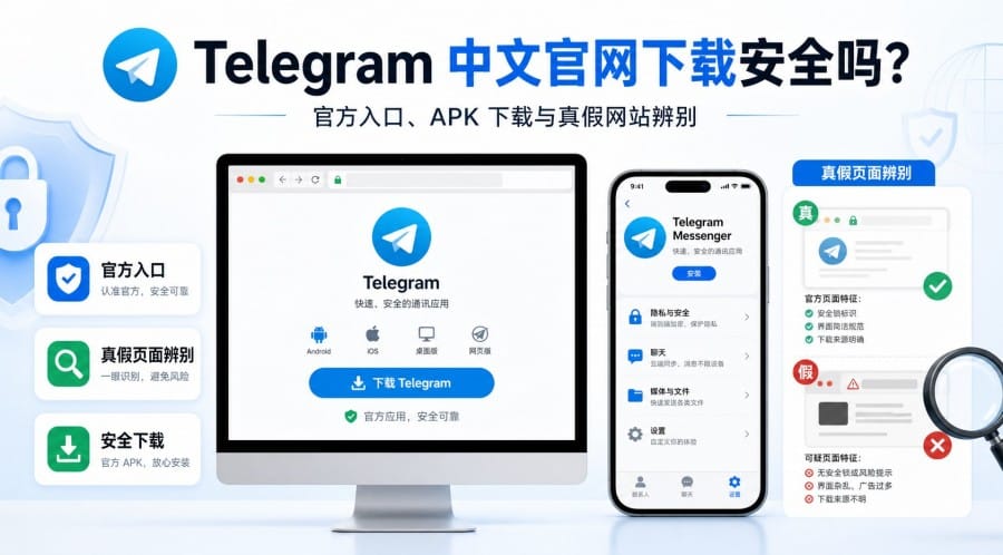 Telegram 中文官网下载安全吗?教你认准官方入口和假页面