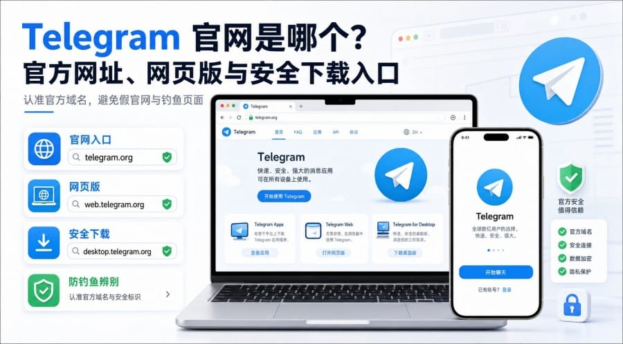 Telegram 官网是哪个?官方网址、网页版与安全下载入口说明