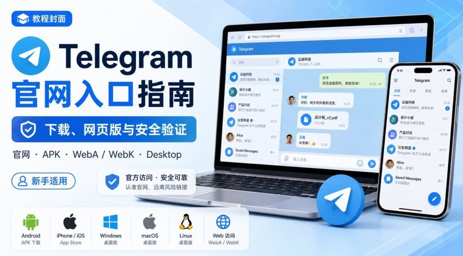 Telegram 官网入口怎么找？下载、网页版与安全验证指南