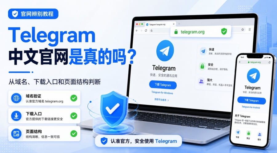 Telegram 中文官网是真的吗?如何从域名、下载入口和页面特征判断