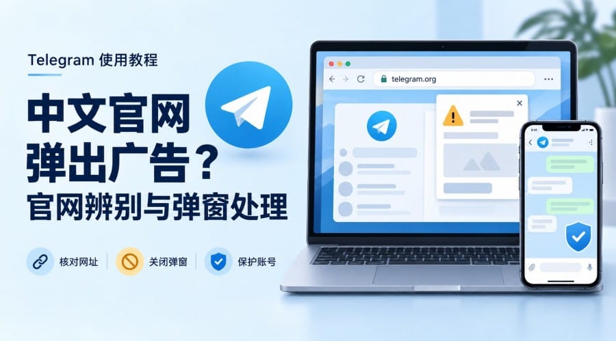 Telegram 中文官网弹出广告怎么办？辨别官网与关闭弹窗的方法