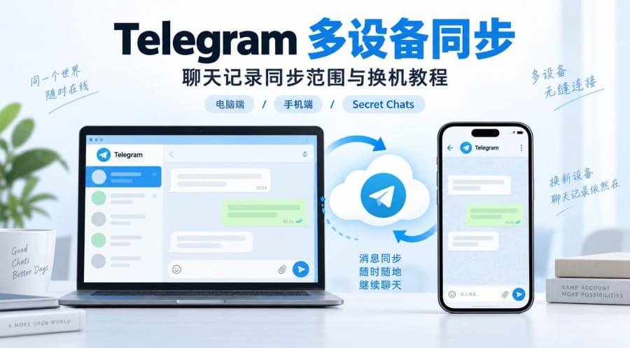 Telegram 官网多设备同步是什么意思？聊天记录同步范围与操作方法